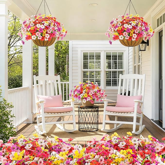 MACTING 12 Bundles Artificial Spring Flowers - Image 2