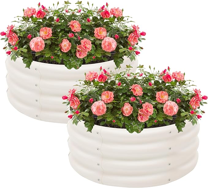 2-Pack 2x1ft Galvanized Raised Garden Bed, Outdoor Planter Bed, Metal Planter - Image 7