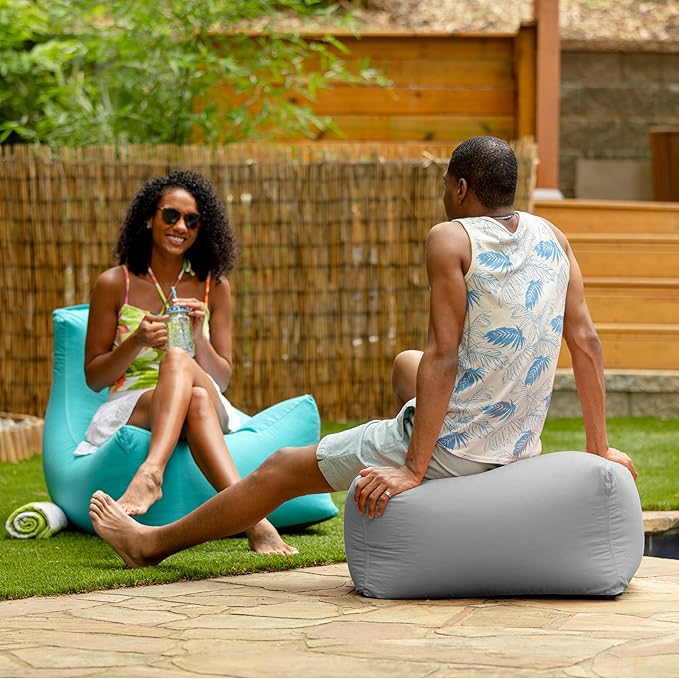 Jaxx Leon Outdoor Bean Bag Ottoman - Image 6