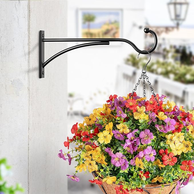 8 Inch 2 Pack Heavy Duty Plant Hangers Outdoor, Metal Plant Brackets - Image 2