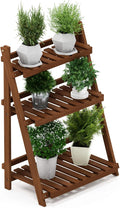 Furinno FG18452 Tioman Hardwood Patio Furniture Outdoor 3-Tier Flower Rack by Furinno-FitsYourSpaceFitsYourBudget