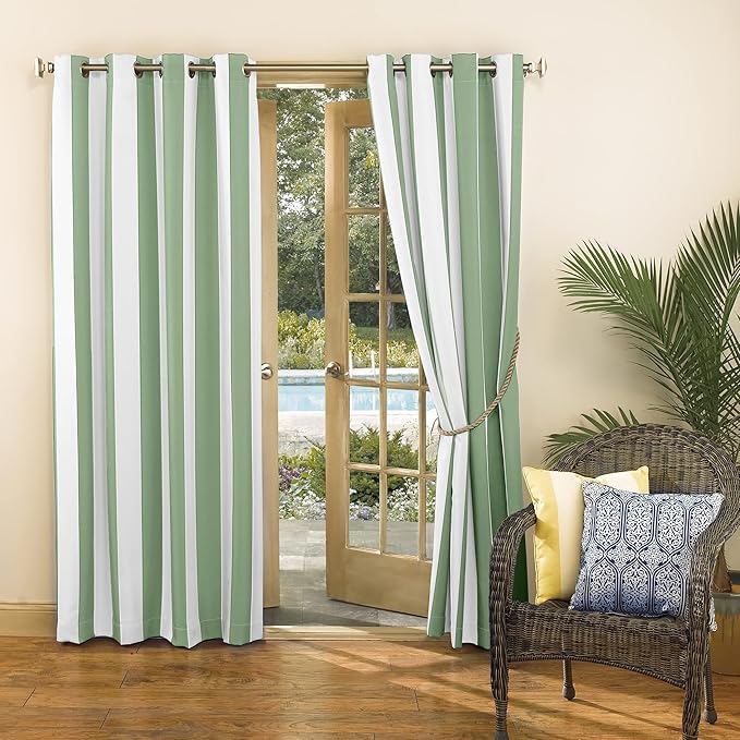 Sun Zero Valencia 2-Pack Cabana Stripe Indoor/Outdoor UV Protectant Energy - Image 5
