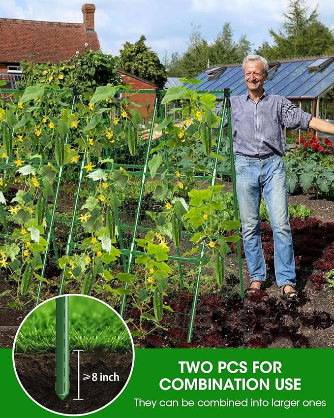 2 Pack Cucumber Trellis, Garden Trellis - Image 2