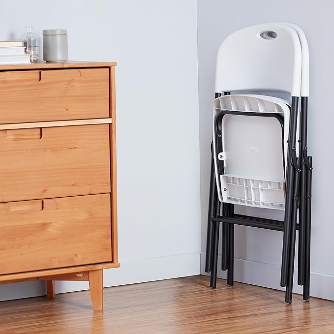 Amazon Basics Portable Folding Plastic Chair - Image 2