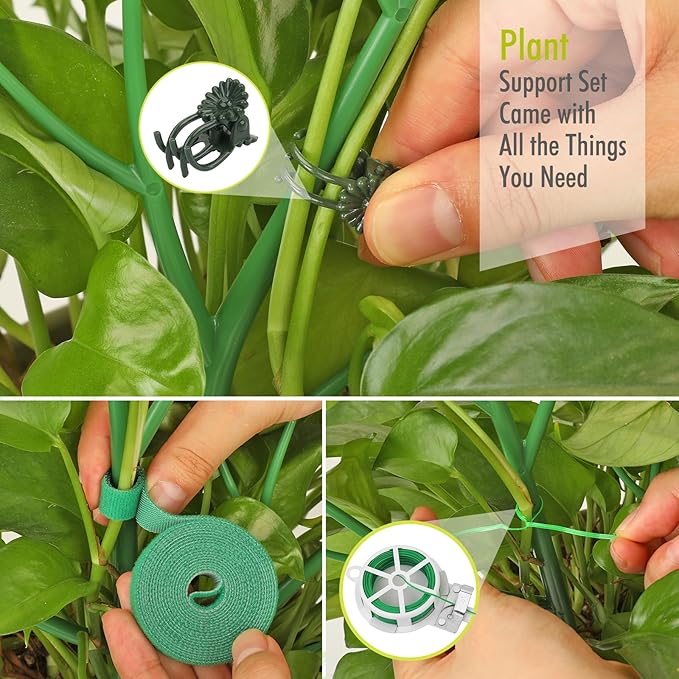 10 Pack Plant Support Stakes for Indoor Plants, 27.56 Inch Twig Plant Sticks - Image 5
