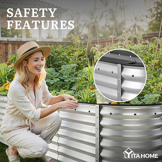 YITAHOME 24" Tall 9 in 1 Large Raised Garden Bed Kit, Outdoor Above Ground - Image 6