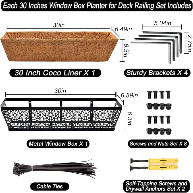 Halatool 2Pack 30 Inch Window Box - Image 2