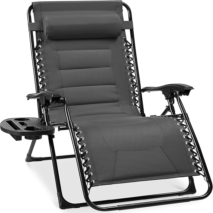 Best Choice Products Oversized Padded Zero Gravity Chair, Folding Outdoor Patio by BestChoiceProducts