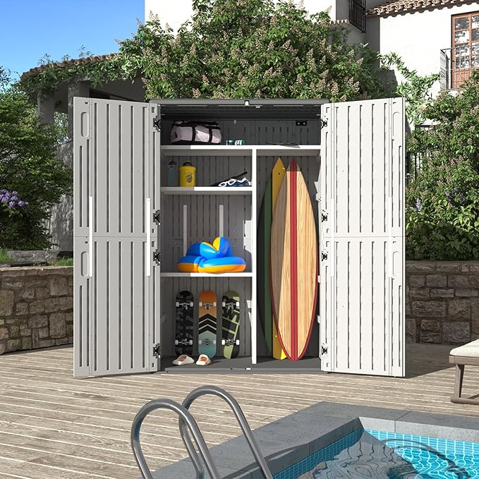 Aoxun Outdoor Resin Storage Shed - Image 8