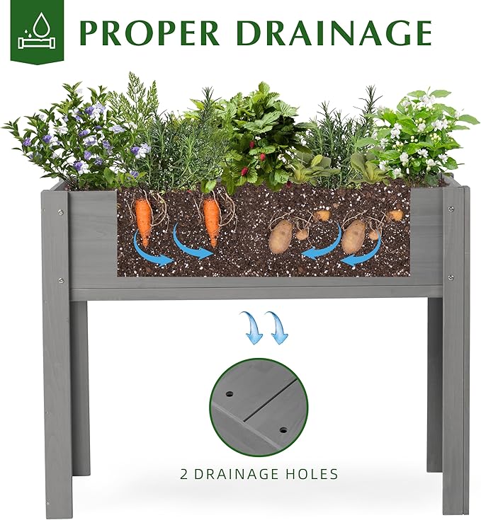 SoliWood Set of 2 Raised Garden Bed - Image 5