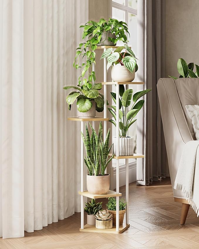Tall Plant Stand Indoor 6 Tiered Plant Shelf - Image 6