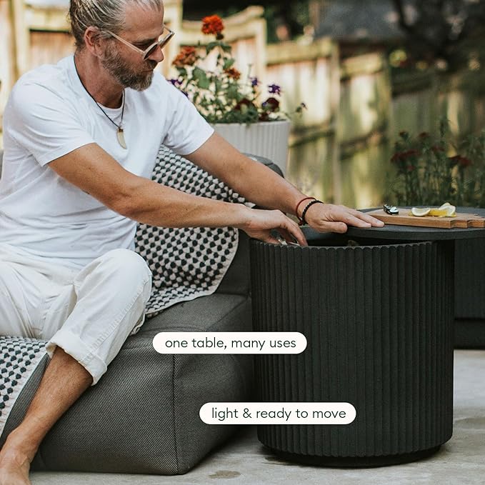 Veradek Outdoor Cooler Side Table - 2 in 1 - Image 5