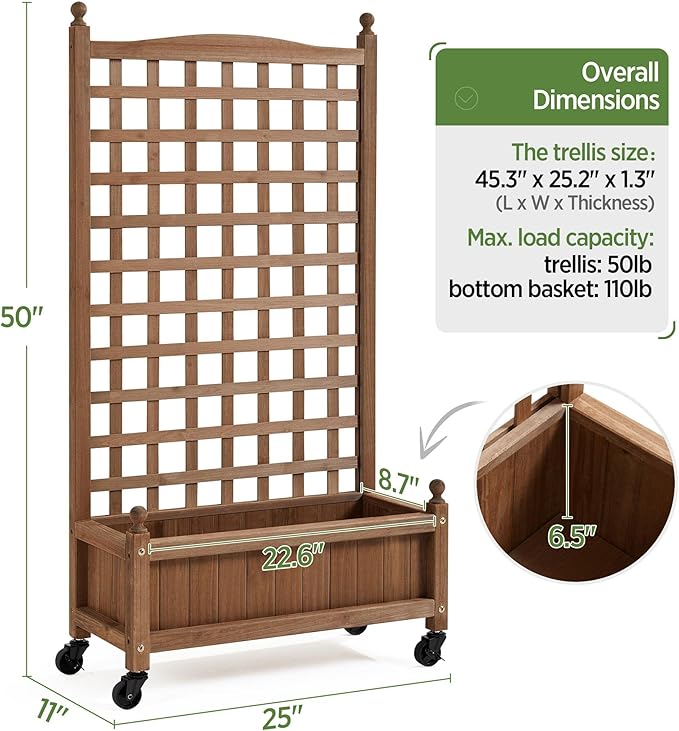 Yaheetech 2pcs 50" H Raised Garden Bed - Image 6