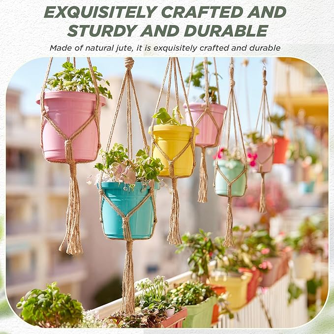 EBOOT 2 Pack 33 48 Inch Large Macrame Plant Hanger Rope to Hang Flower Pot - Image 6