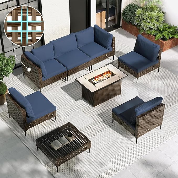 Grand patio 8-Piece Patio Furniture Set by GrandPatio