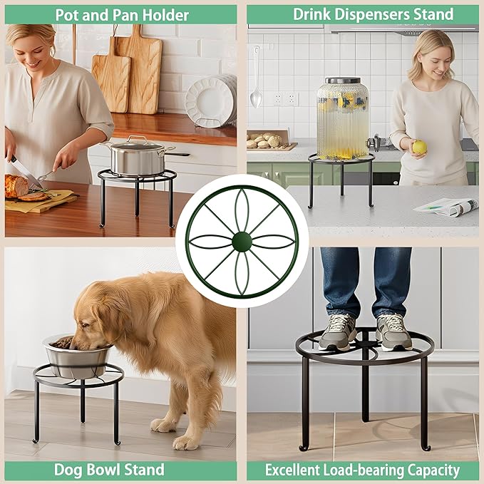 5 Pack Metal Potted Plant Stand Small Flower Pot Holder - Image 6