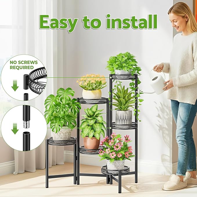 6 Tier Large Plant Stand Indoor - Image 6