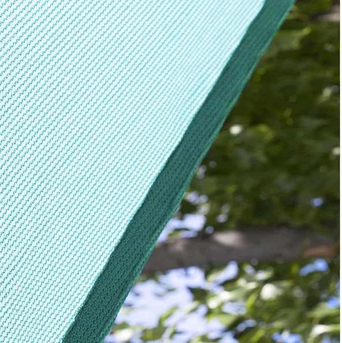 Amgo Custom Size 27' x 27' x 27' Turquoise Triangle Sun Shade Sail UPF50+ - Image 9