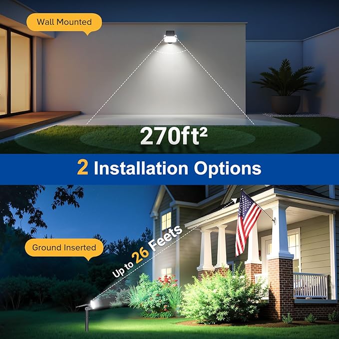 LETMY Solar Spot Lights Outdoor Waterproof - Image 2