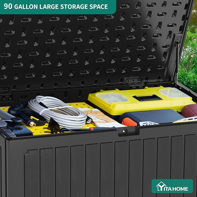 YITAHOME 90 Gallon Large Deck Box - Image 3