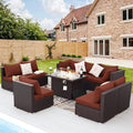 NICESOUL 9 Pcs Large Patio Furniture Set by NICESOUL