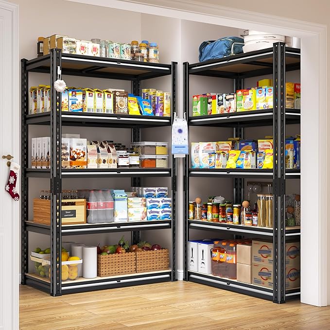 REIBII Storage Shelves 2020LBS Garage Shelving Heavy Duty Metal Shelving 5 Tier - Image 6