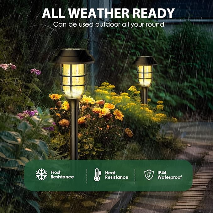SOLPEX Solar Lights for Outside, Solar Outdoor Pathway Garden Lights Waterproof - Image 9