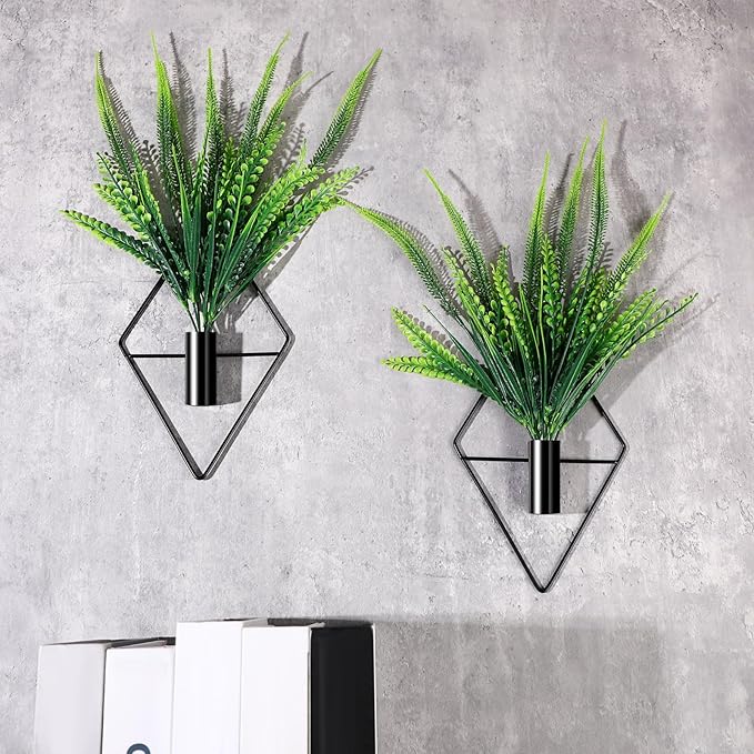 2 Pieces Black Wall Decor Hanging Planters - Image 5