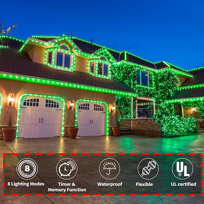 200ft LED Rope Lights Outdoor, 1440 LED Flexible Tube Lights - Image 2