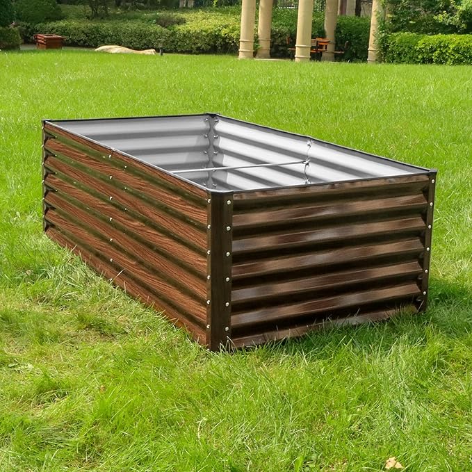 SnugNiture Galvanized Raised Garden Bed 6x3x2FT Outdoor Large Metal Planter Box - Image 4