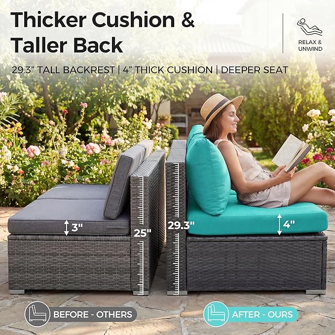 NICESOUL 18 Piece Outdoor Sectional - Image 6