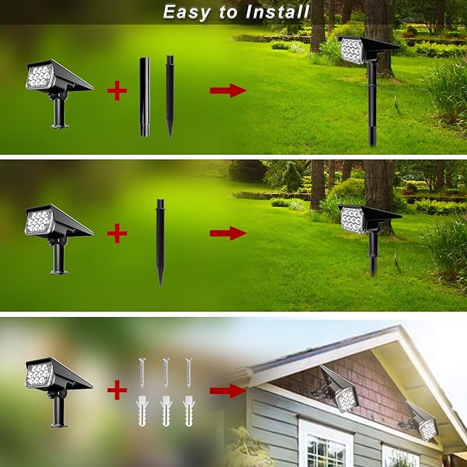 Green Solar Spot Lights Outdoor, St. Patrick's Day Decor Lights - Image 5