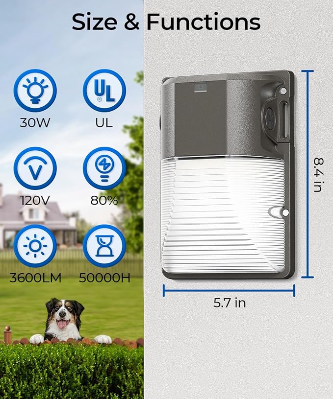 CINOTON 30W LED Wall Pack Light - Image 5