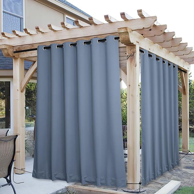 NICETOWN 2 Panels Outdoor Curtains by NICETOWN