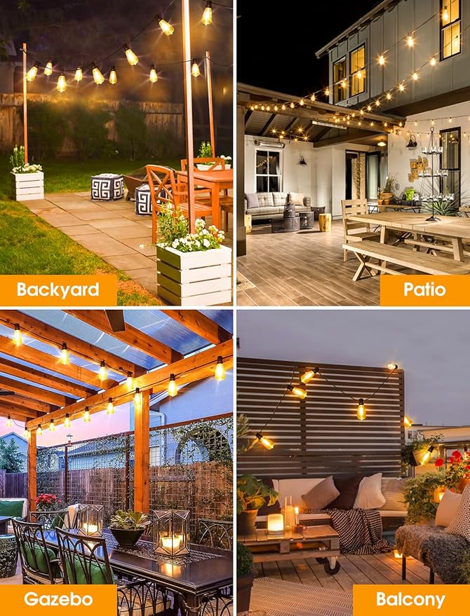 25FT Outdoor String Lights, Patio Lights - Image 7