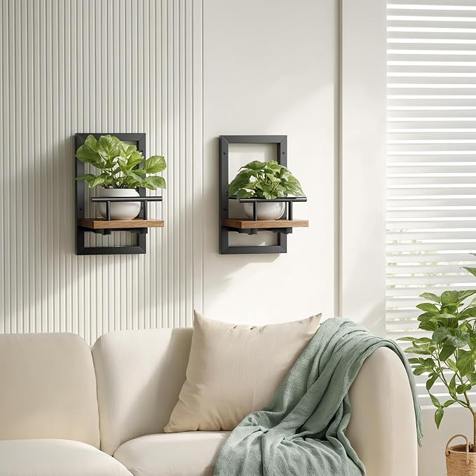 Floating Shelves for Wall, Plant Shelf Indoor, Wall Planters for Indoor - Image 2
