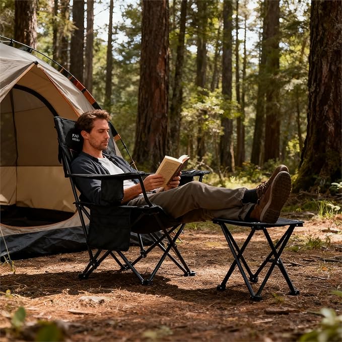 FAIR WIND Oversized Padded Camping Chair - Image 2