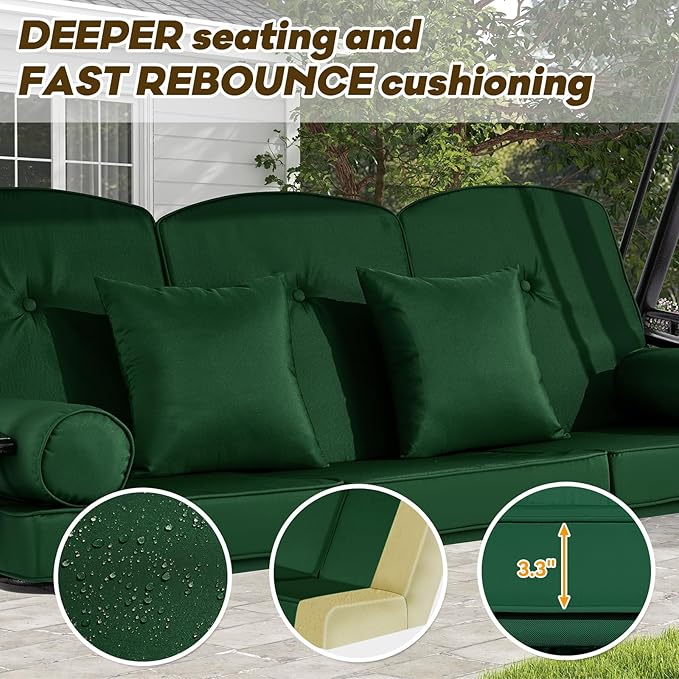 3 in 1 Outdoor Porch Swing - Image 5