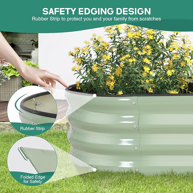 Galvanized Raised Garden Bed Outdoor - Image 4