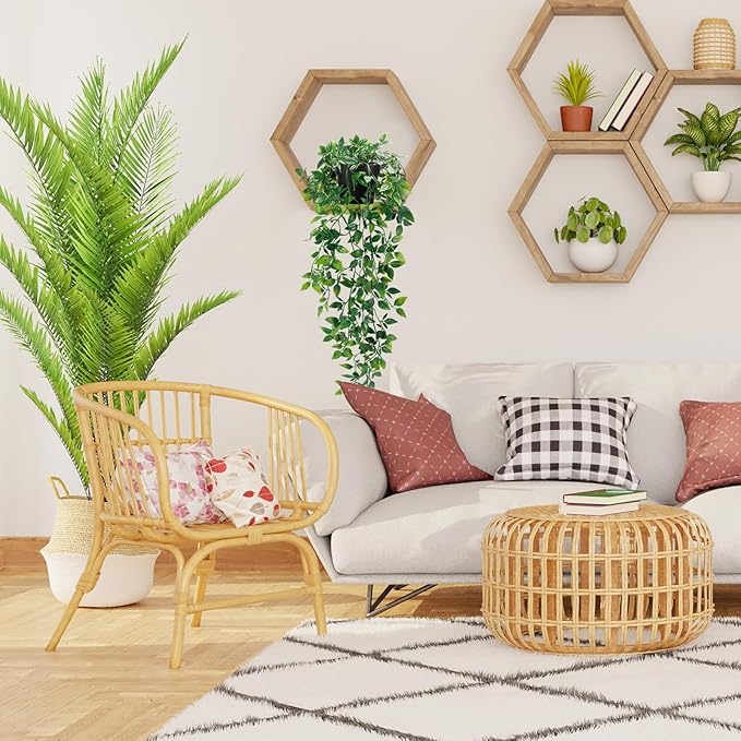 Whonline Fake Hanging Plants, Artificial Small Potted Plants - Image 6