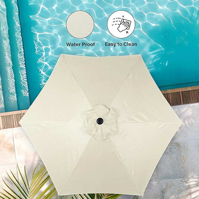 Simple Deluxe 9' Patio Umbrella Outdoor Table Market Yard Umbrella - Image 5
