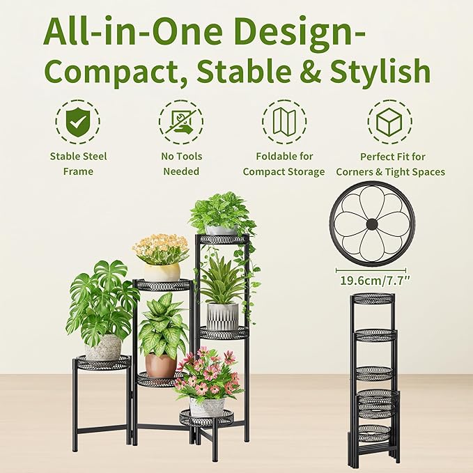 6 Tier Large Plant Stand Indoor - Image 5