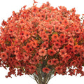 Fall Outdoor Artificial Flowers 16 Bundles by Grunyia