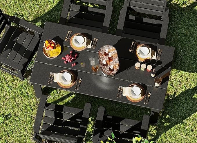 GREENVINES 5-Piece Outdoor Dining Set | HDPE | Patio Table and Chairs Sets - Image 4