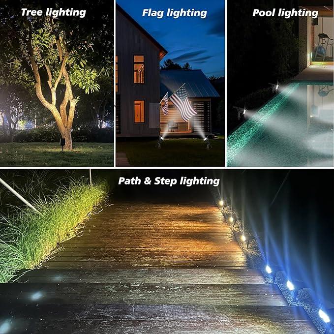 All-New Solar Spot Lights Outdoor Waterproof，20 LEDs Solar Flag Light - Image 2