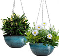 12 inch Large Hanging Planters for Indoor Outdoor Plants, Hanging Baskets for by LesOasis