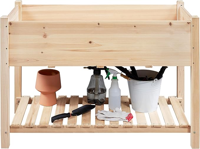 Yaheetech 47x23x32in Wooden Raised Garden Bed - Image 9