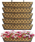 6 Pack 30 Inch Window Boxes Planters Railing Planter Box by KarlliuHOMEGARDEN
