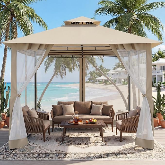 COBIZI Gazebo 10x10 Heavy Duty Gazebos - Image 2