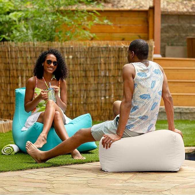 Jaxx Leon Outdoor Bean Bag Ottoman - Image 7